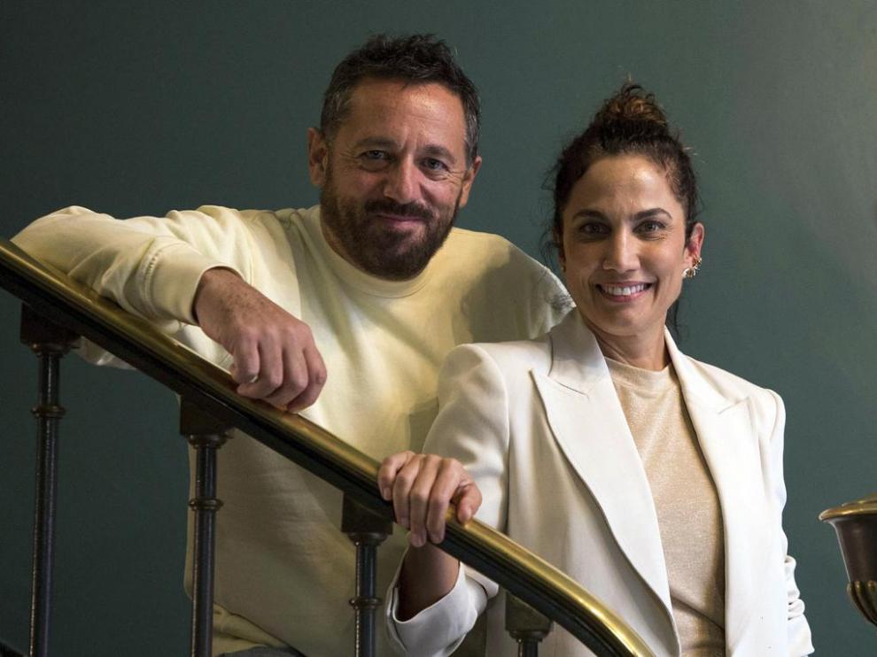 Pepón Nieto y Toni Acosta, en el Teatro Principal de Zaragoza.