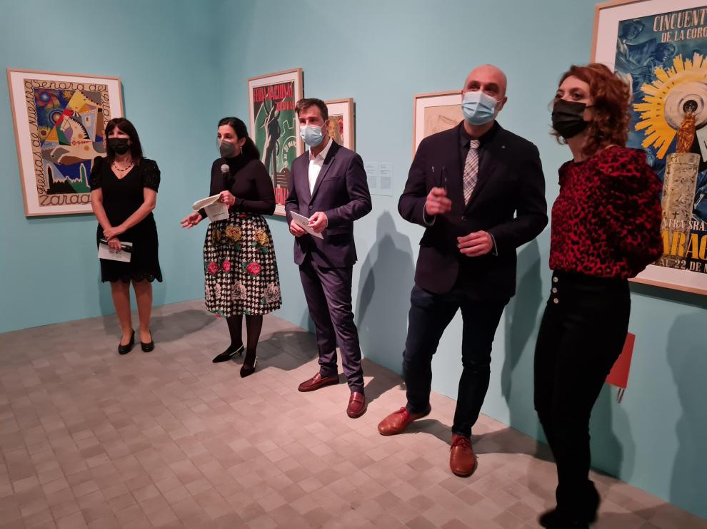 Inauguración de la exposición Aragón y las Artes 1939-1957 en el Pablo Serrano.