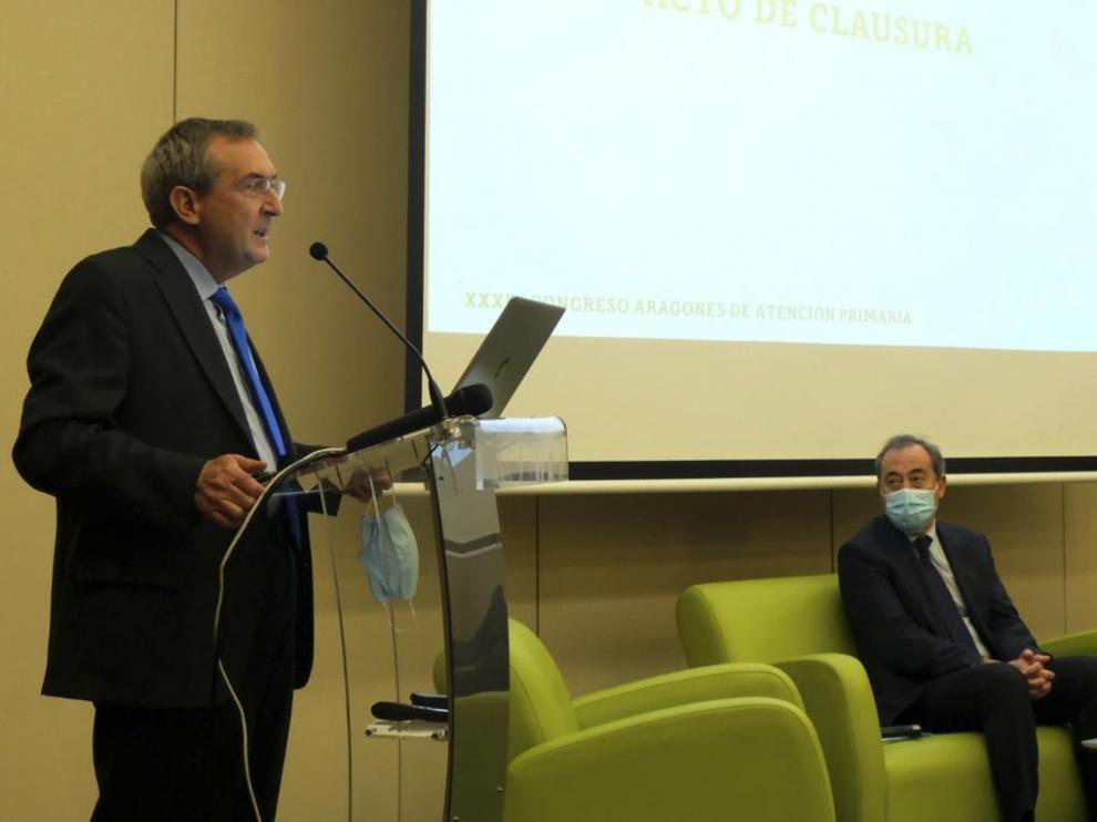 El presidente de los sindicatos médicos de Primaria, en la clausura del Congreso.