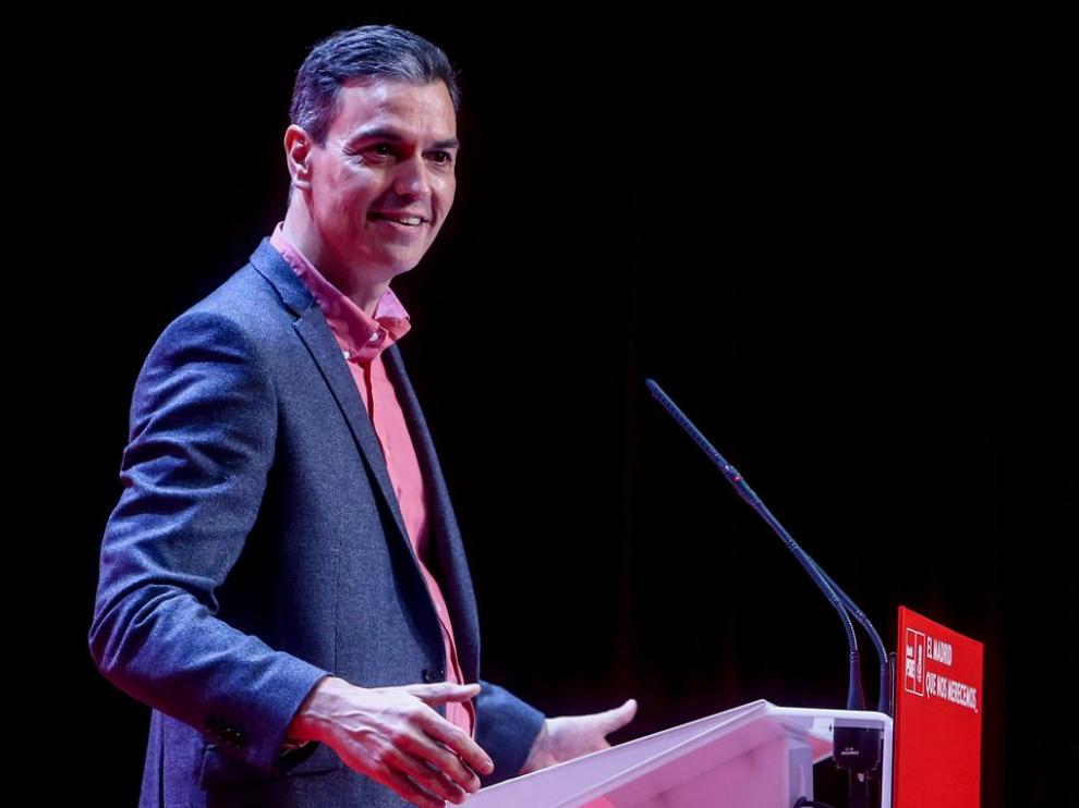El presidente del Gobierno, Pedro Sánchez, interviene en el acto de clausura del Congreso del PSOE-M.