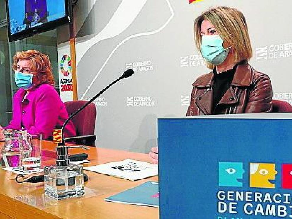 María Victoria Broto y Noelia Carbó presentan el “Plan del Mayor. Generación de cambio”.