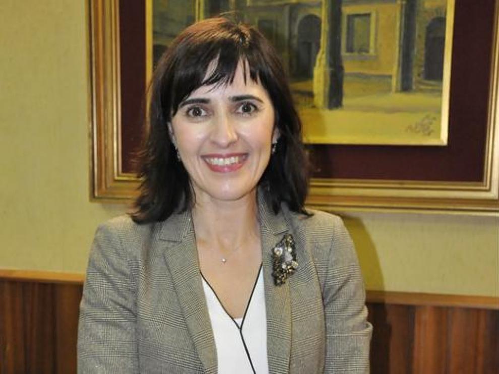 Ana Diéguez, en el Ayuntamiento de Jaca.