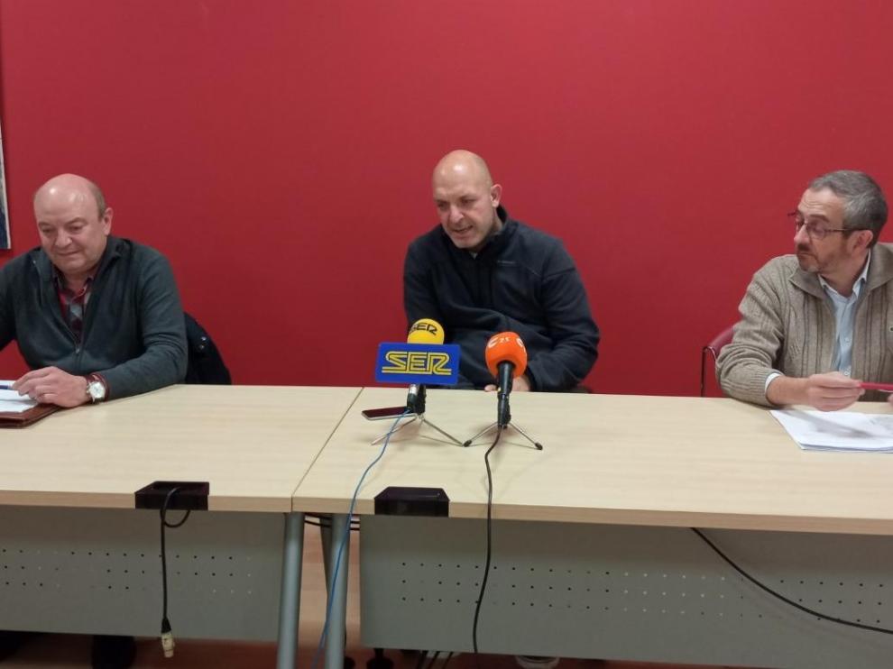 Los representantes Baldellou, Pérez y Puyuelo