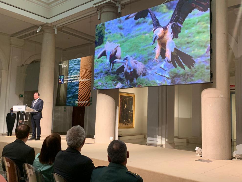 La Fundación para la Conservación del Quebrantahuesos en la gala.