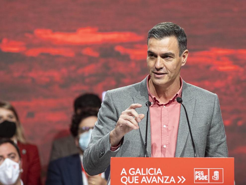 Sánchez, el miércoles en el Congreso del PSOE gallego.