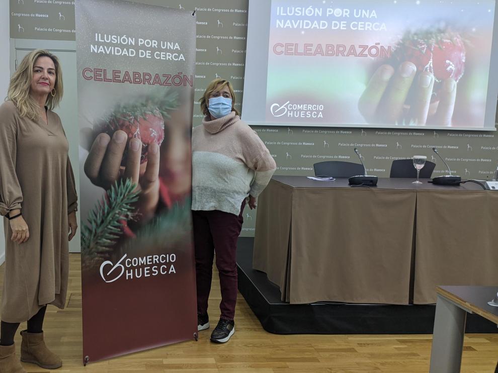Susana Lacostena y Rosa Gerbás durante la presentación de la campaña de Navidad.