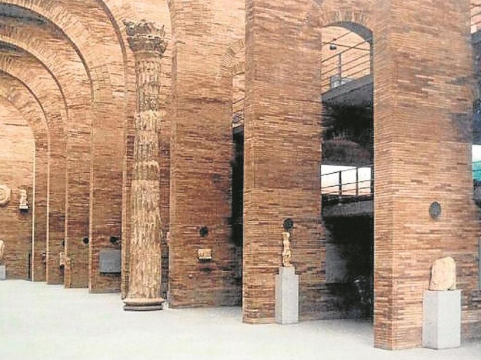 Nave principal del Museo Nacional de Arte Romano de Mérida.