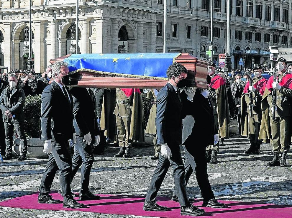 Un multitudinario funeral de Estado en Roma sirvió para dar el adiós al presidente del Parlamento Europeo, David Sassoli.