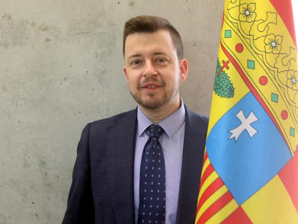 Antonio Orús, presidente del Levitec Huesca La Magia, con buenos recuerdos de la fiesta de San Jorge.