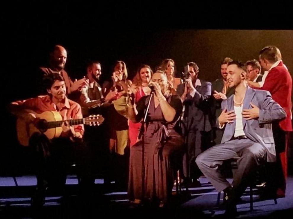 Imagen del concierto de C. Tangana en el Pabellón Príncipe Felipe, de Zaragoza.