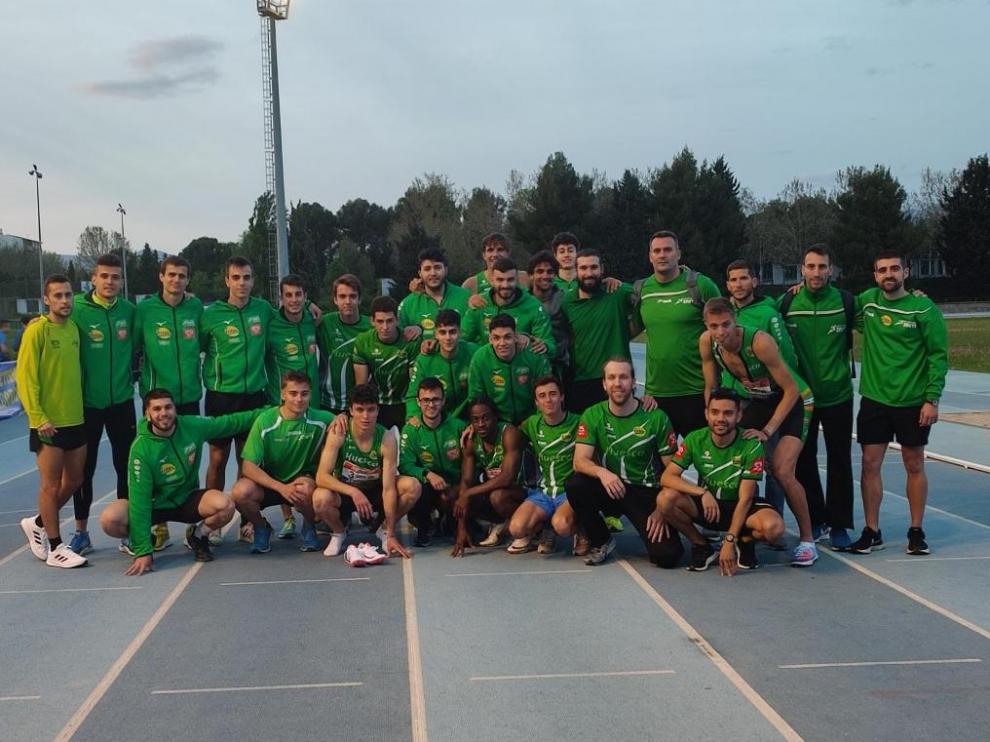 Equipo de Intec-Zoiti el pasado sábado en Huesca.