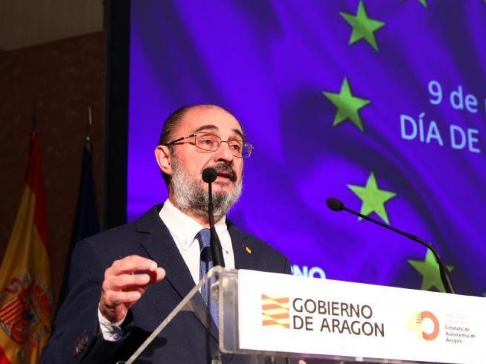 El presidente aragonés, Javier Lambán.