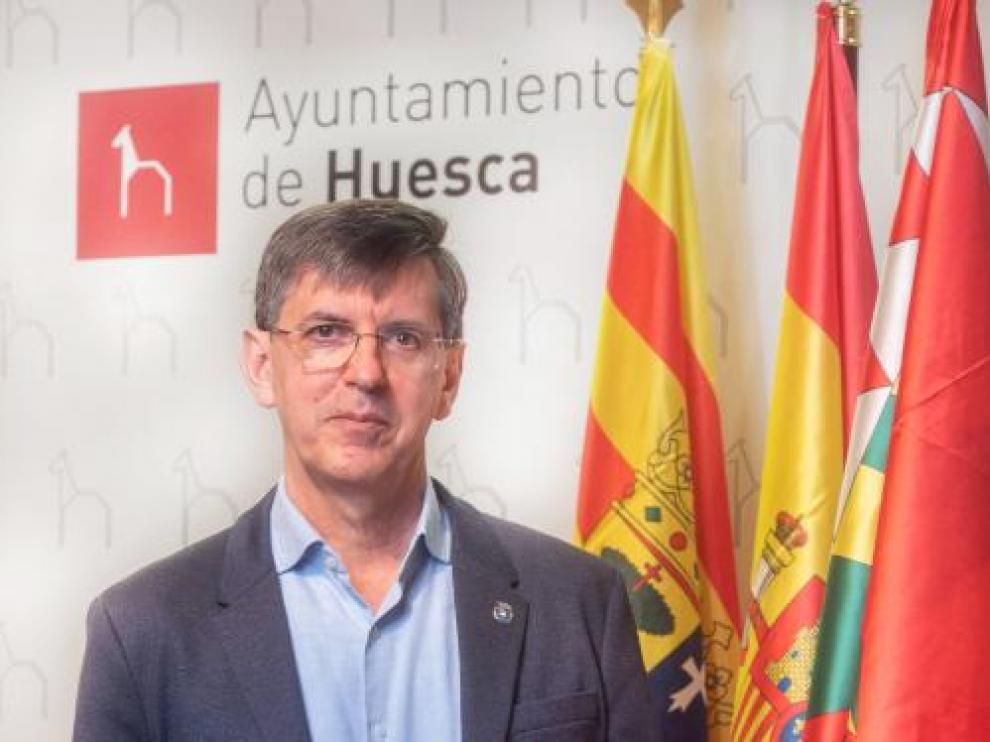 El concejal de Personas y Organización del Ayuntamiento de Huesca, Fernando Laborda.
