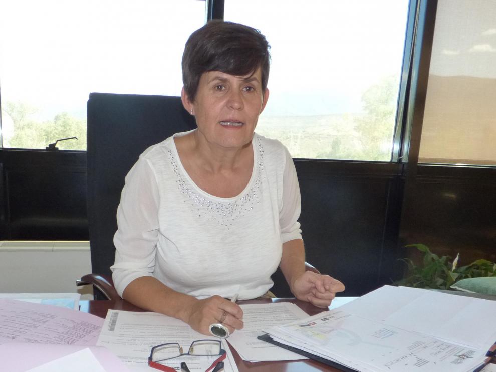 Lourdes Arruebo, presidenta de la Comarca Alto Gállego.