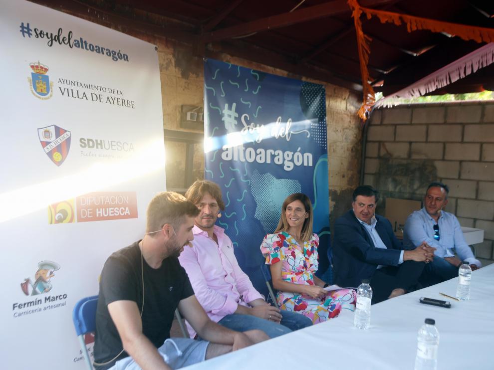 Marcos Martínez, Josete Ortas, Elena Puértolas, Manolo Torres y Eduardo Aliaga.