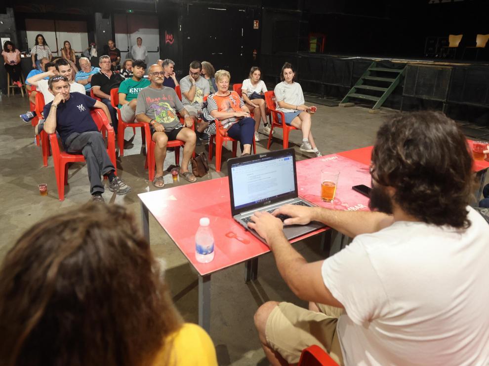 Imagen de la asamblea de la peña Alegría Laurentina celebrada recientemente en el Jai Alai.