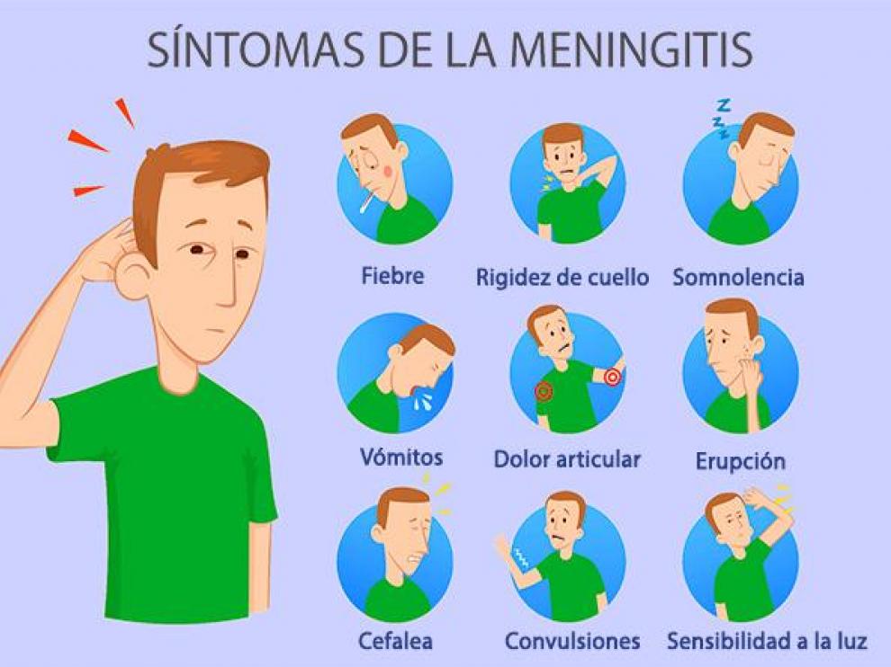 El pasado año se notificó un caso de meningitis en Aragón.