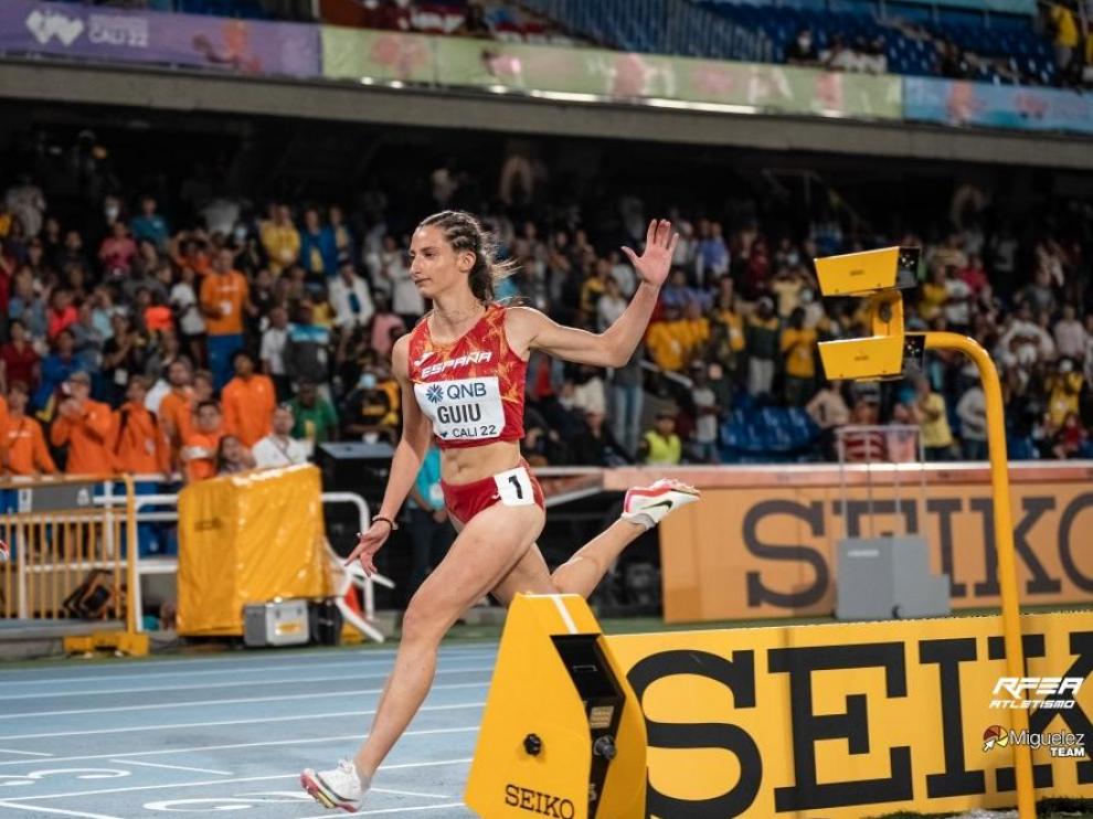 Elena Guiu, finalista en los 100 metros del Mundial sub-20 de Cali.