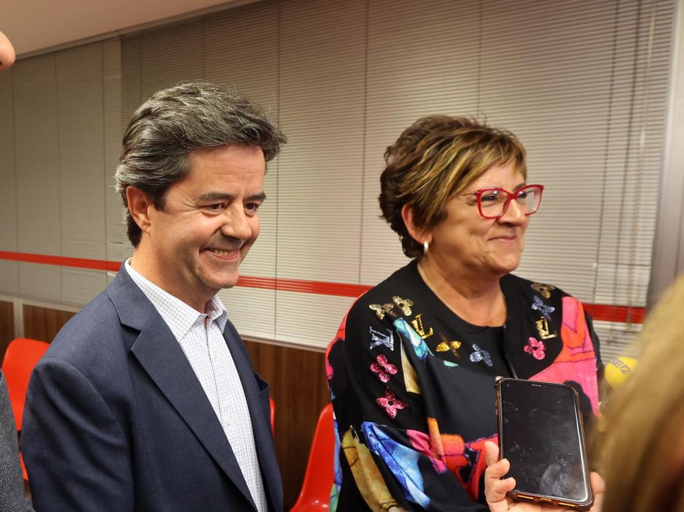 Fernando Sabés, Luis Felipe y Elisa Sancho