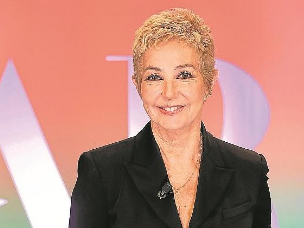 Ana Rosa Quintana, momentos después de reincorporarse a su programa en Telecinco.