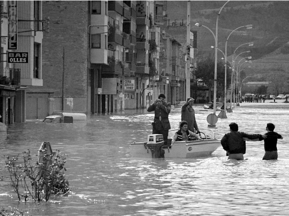 Imagen de archivo de las inundaciones en la avenida Madrid.