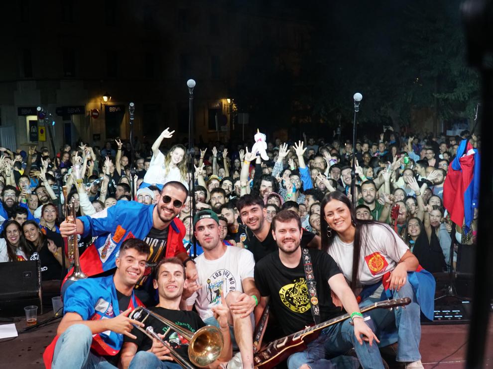 Imagen de archivo del grupo de rock Mallazo, de Monzón, en un concierto.