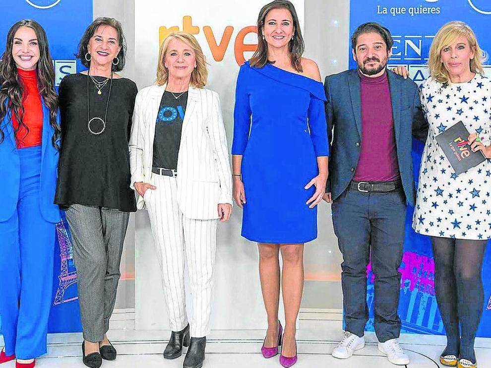 Inés Hernand, Mª Ángeles Benítez, Elena Sánchez, María Andrés, Alberto Fernández y María Eizaguirre.