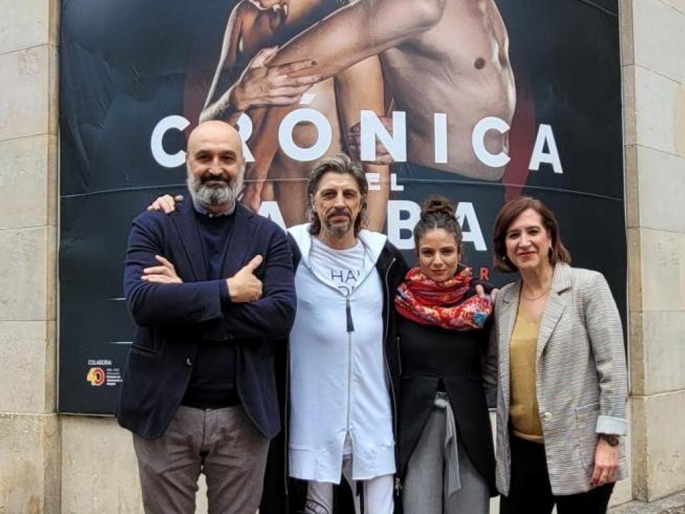 Víctor Lucea, Miguel Ángel Berna, Sara Calero y Sara Fernández.