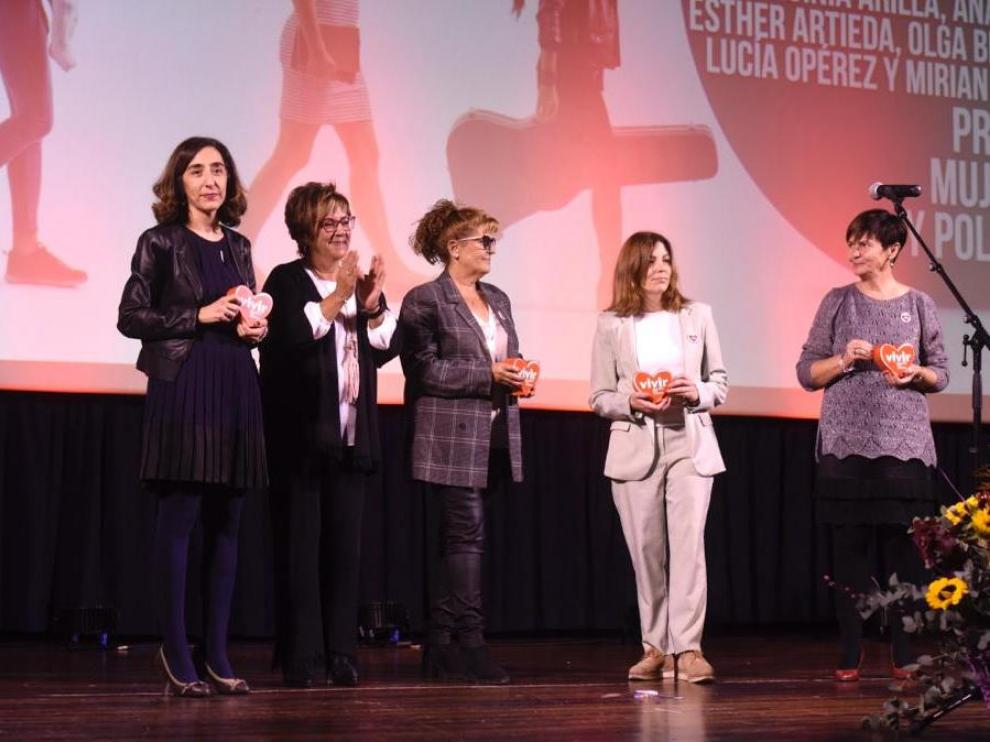Acto de entrega de los galardones de la primera edición del Premio Vivir Mujer Monegros 2022.