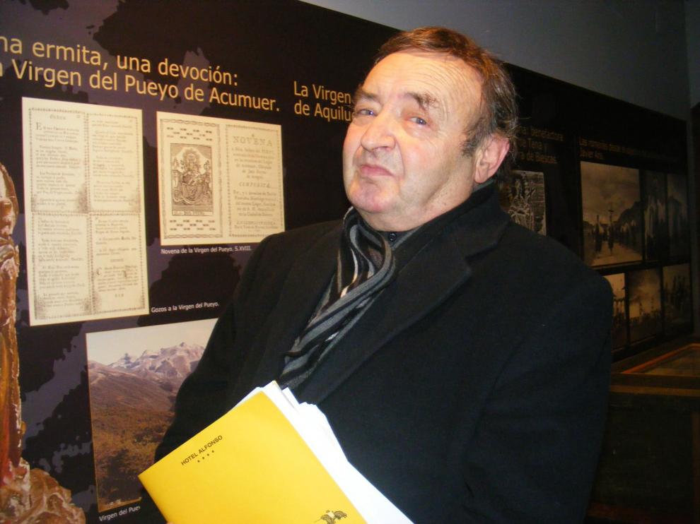 Ángel Orensanz en una visita al museo que lleva su nombre.