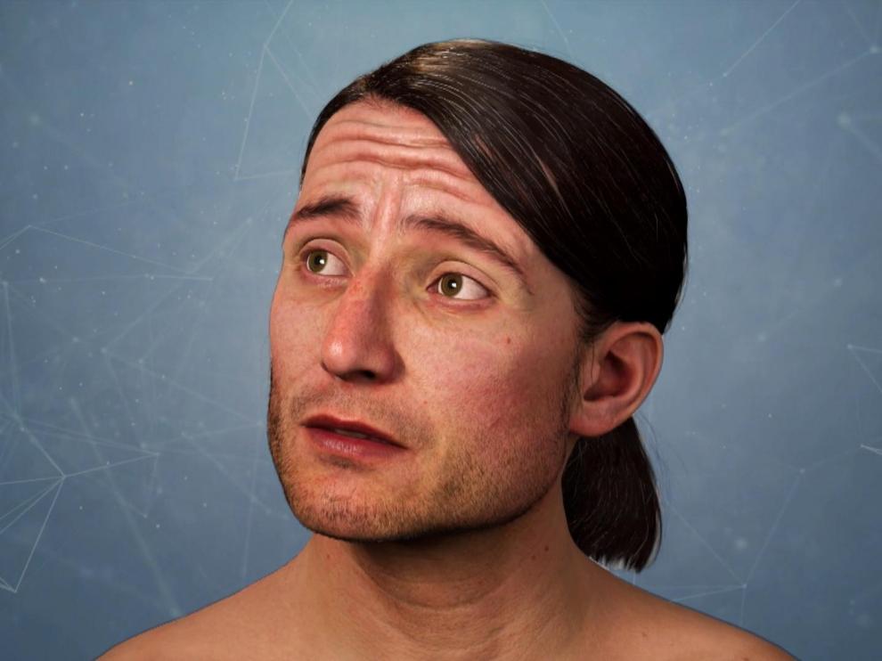 Reconstrucción del rostro del monarca aragonés.