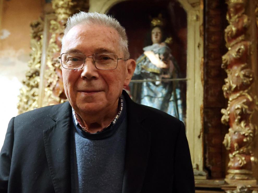Manuel Malo, el párroco jubilado considerado "Figura del Año" por la revista Cuatro Esquinas.