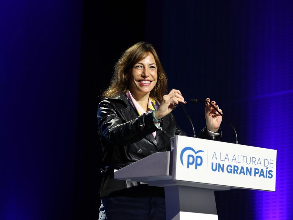 La candidata del PP a la Alcaldía de Zaragoza, Natalia Chueca.