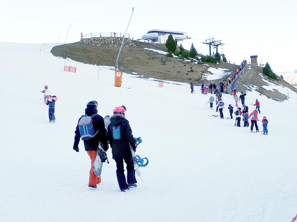 Cerler y Llanos del Hospital, la excepción favorable esta temporada invernal
