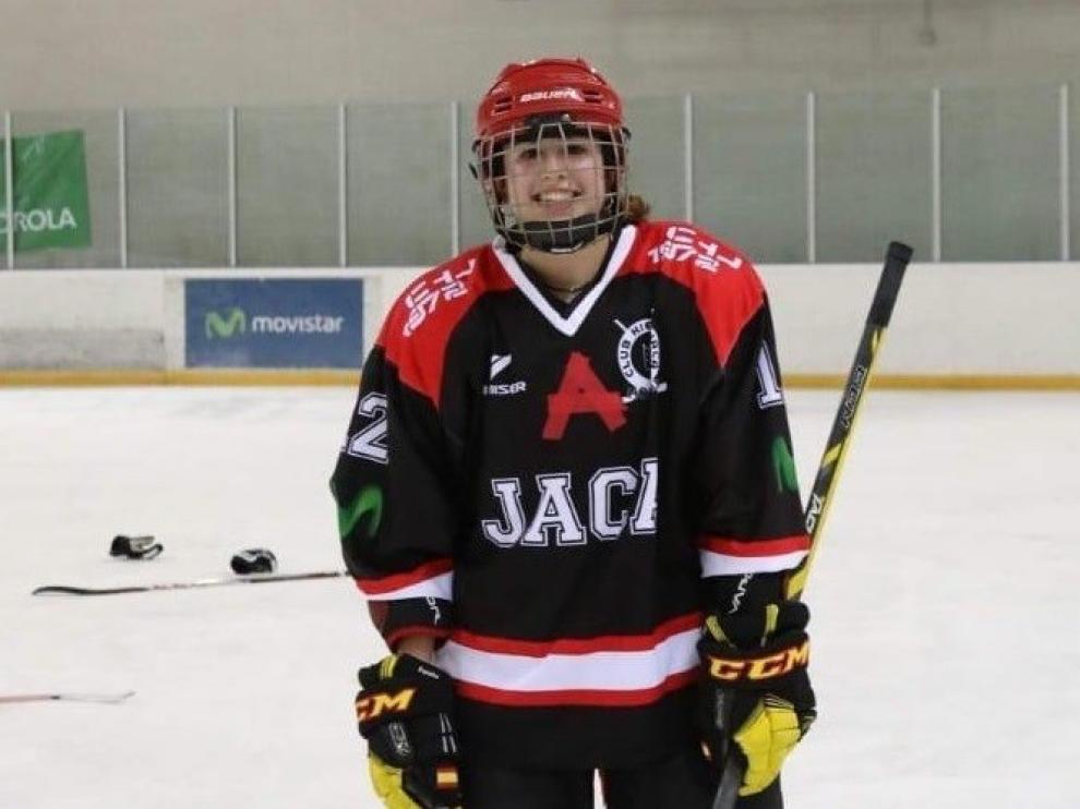 Victoria Serrano, el nombre del gol en el Club Hielo Jaca