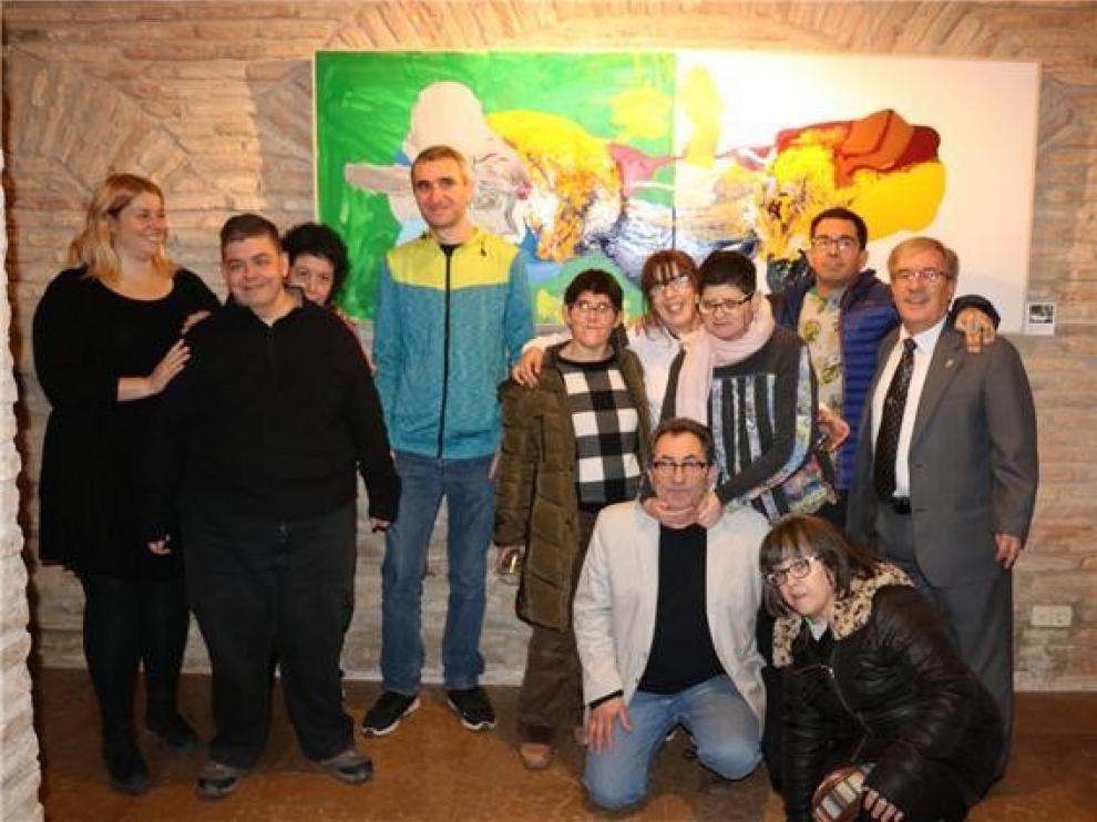La sede del Justicia de Aragón expone "Abstracción emocional", del taller de Atades Huesca