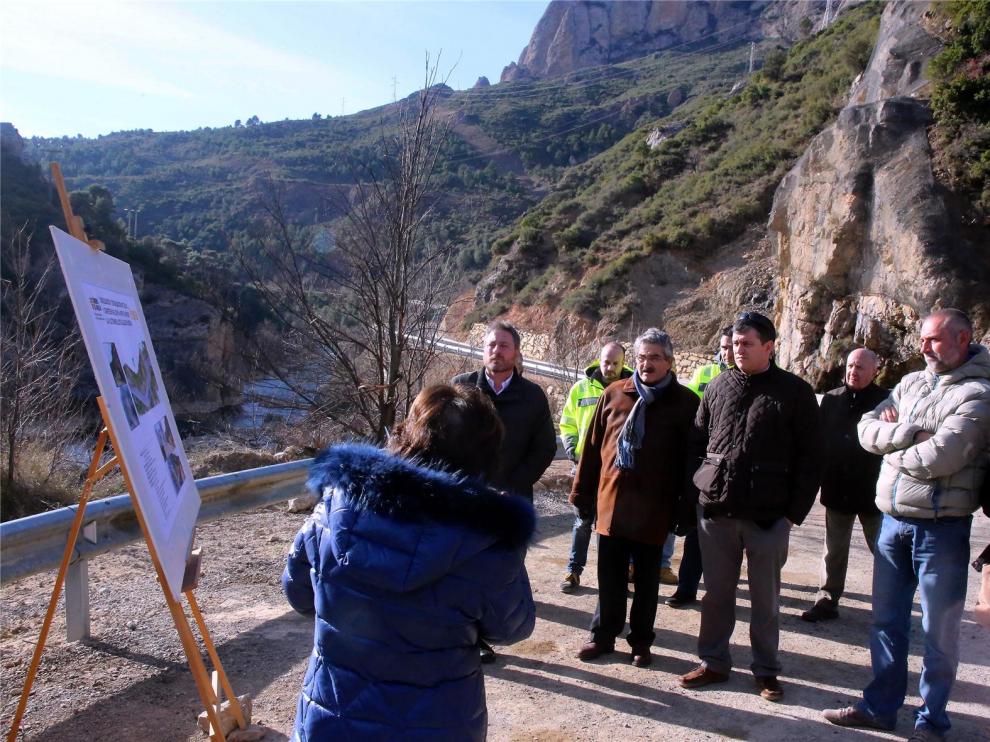 Concluye la estabilización de la ladera de la A-132 afectada por derrumbes