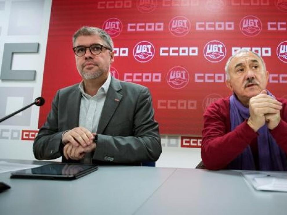 UGT y CCOO se movilizarán el 8 de febrero para forzar cambios laborales