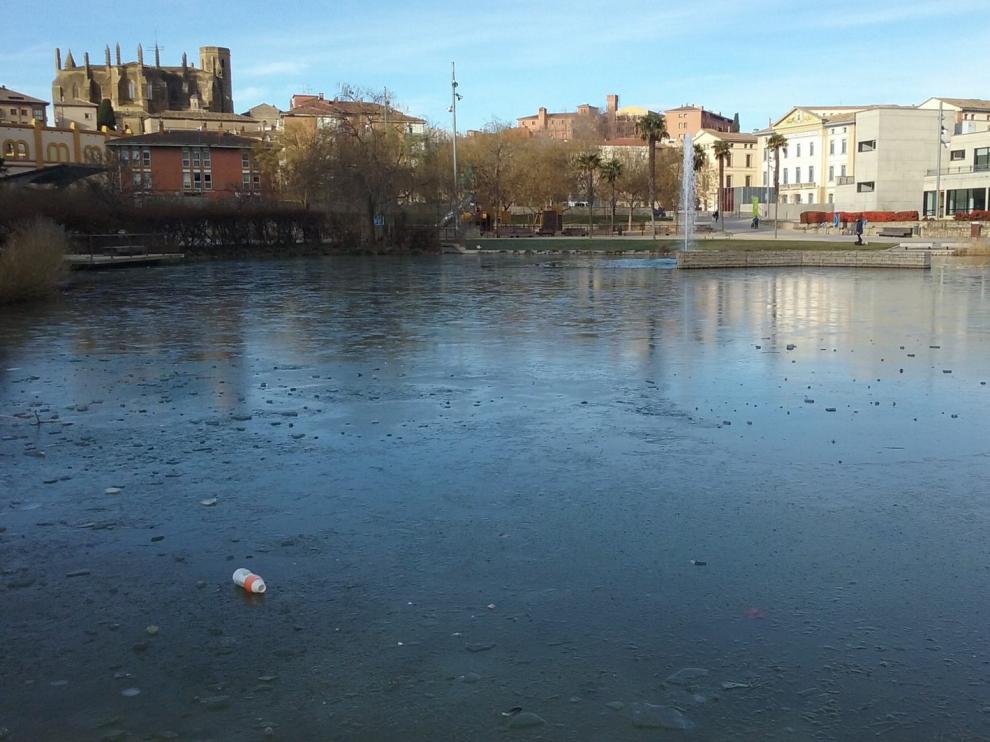 Parece una pista de hielo