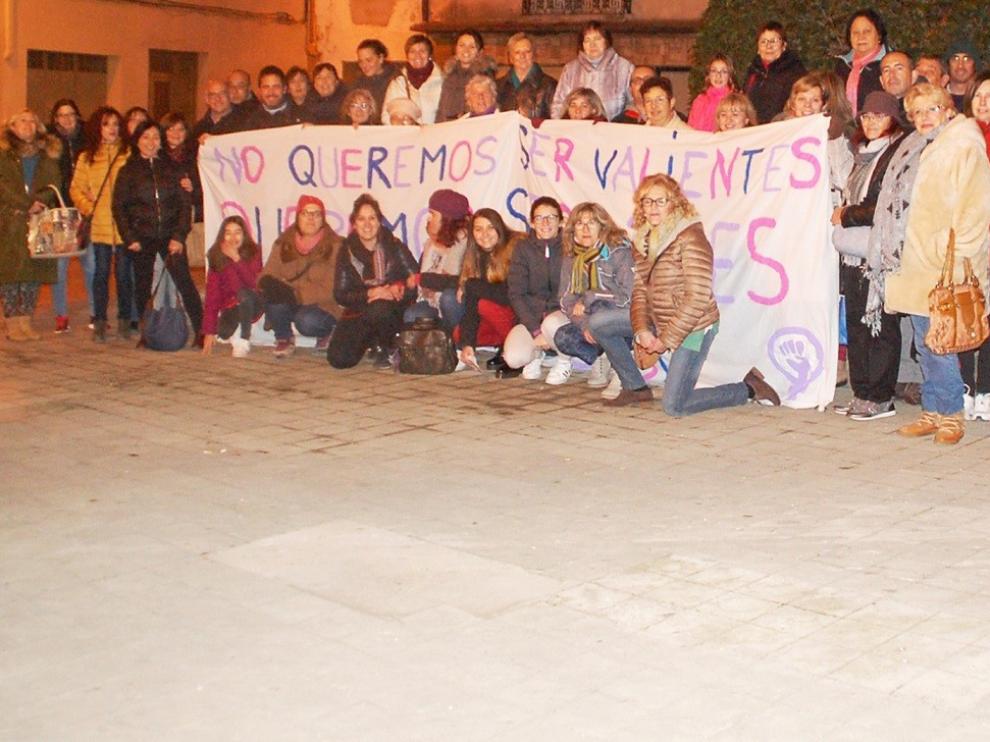 Apoyo en la provincia de Huesca a la concentración en Andalucía por los derechos de las mujeres