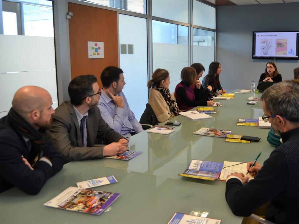 La directora general de Trabajo explica en Walqa las ventajas de la Red Aragonesa de Empresas Saludables