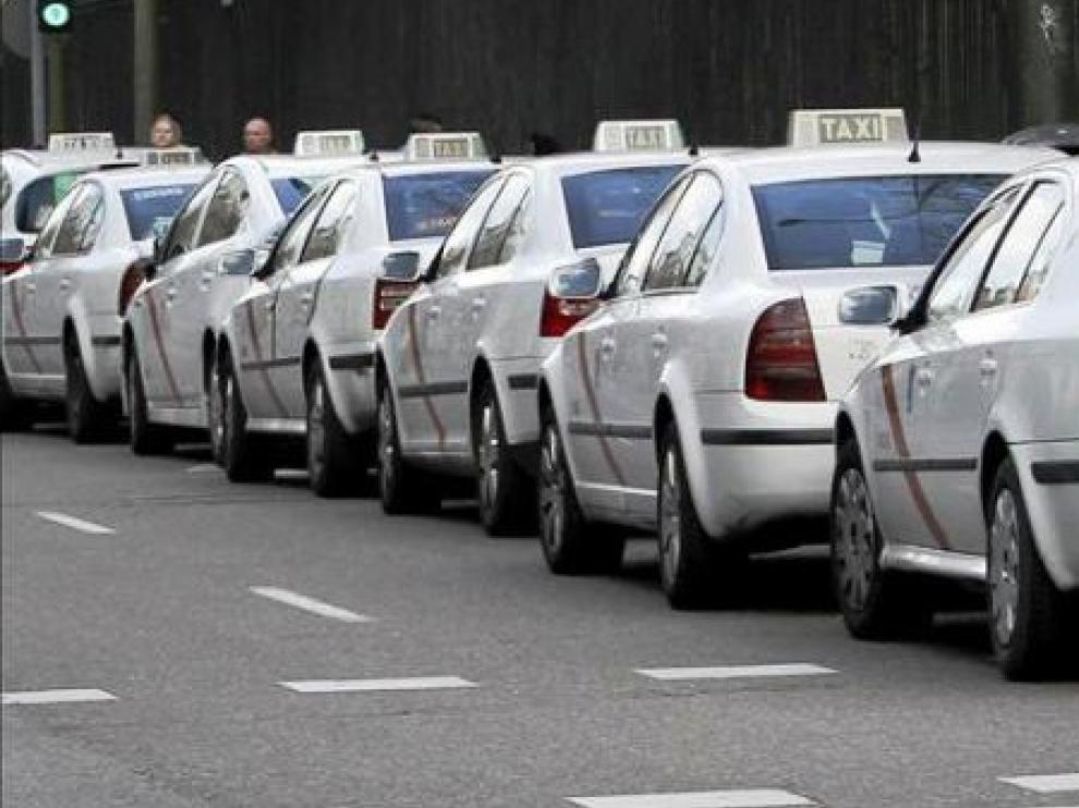 Huelga indefinida de los taxistas de Madrid