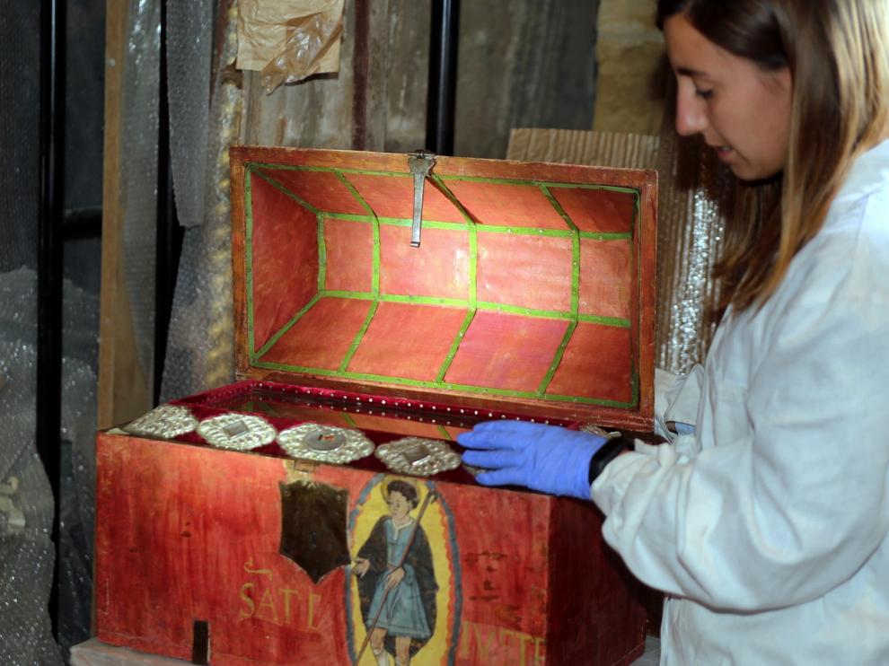 Las arquetas de los santos Justo y Pastor de San Pedro el Viejo de Huesca recuperan su esplendor