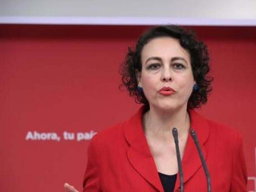 Magdalena Valerio detallará en Huesca las mejoras sociales que contemplan los Presupuestos