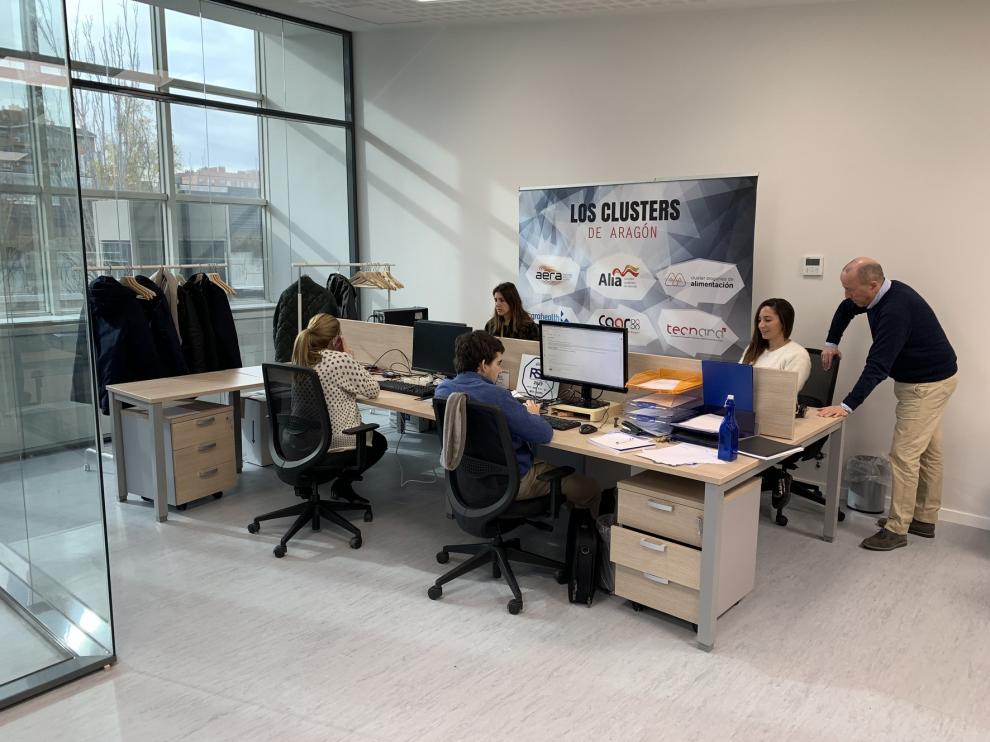 Los ocho clusters aragoneses trabajan ya desde el Centro Europeo de Empresas en Innovación