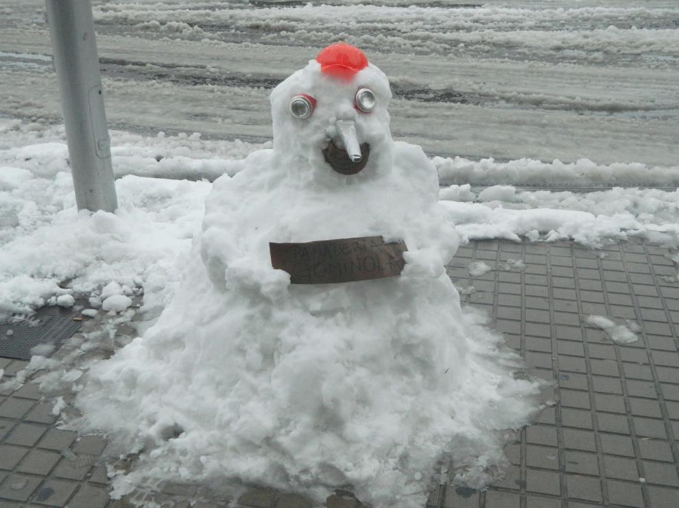 Muñeco de nieve anuncio