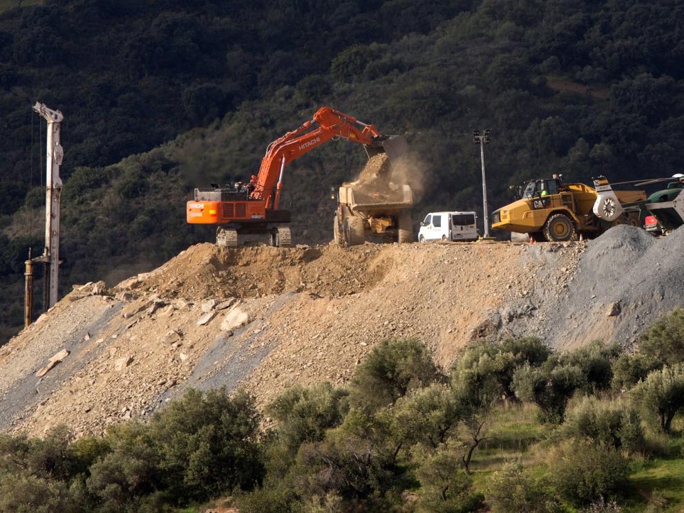 Los mineros inician sus trabajos para rescatar a Julen en Totalán