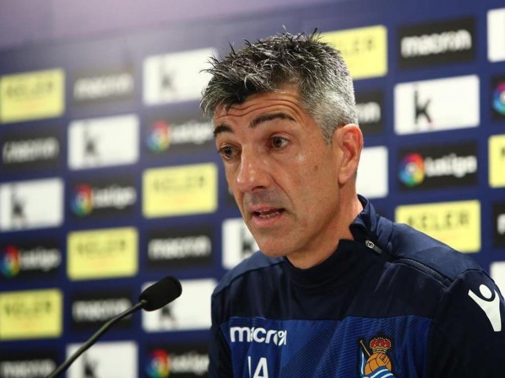 Imanol Alguacil, técnico de la Real: "El Huesca es un equipo competidor"