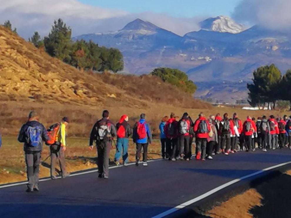 Javierada de marzo, una marcha en la que la naturaleza es testigo del esfuerzo de la fe