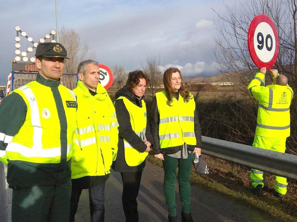 Reducen la velocidad máxima en más de 240 kilómetros de carreteras de Huesca para reducir la siniestralidad